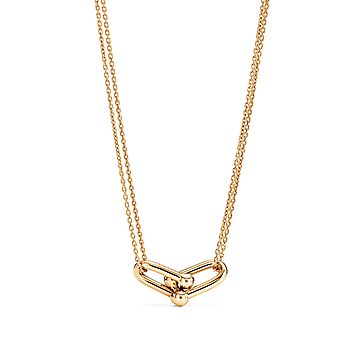 ティファニー ハードウェア ダブル リンク ペンダント イエロー  