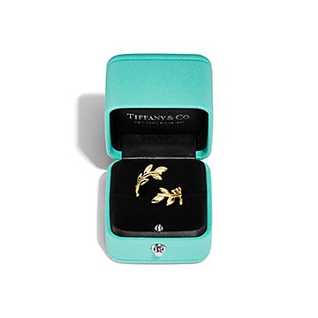 パロマ・ピカソ™ オリーブ リーフ バイパス リング イエローゴールド