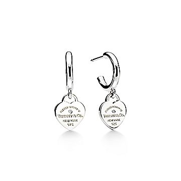 リターン トゥ ティファニー™ フープ ピアス（ミニ）ダイヤモンド  