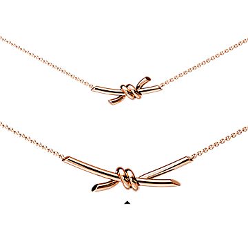 [10/25購入]ティファニーノット ペンダントローズ(ピンク)ゴールド ティファニー ノット ペンダント ローズゴールド | Tiffany & Co.