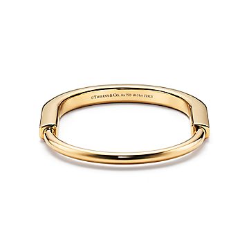 ティファニー ロック バングル ダイヤモンド アクセント イエローゴールド | Tiffany & Co.