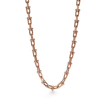 ティファニー ハードウェア ミディアム リンク ネックレス ローズ  