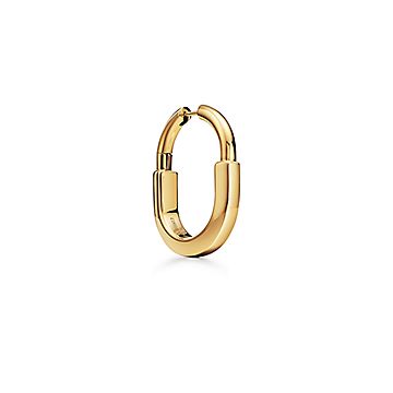 Tiffany ロックピアス　ミディアム　ローズゴールド ティファニー ロック ピアス ローズゴールド（ミディアム