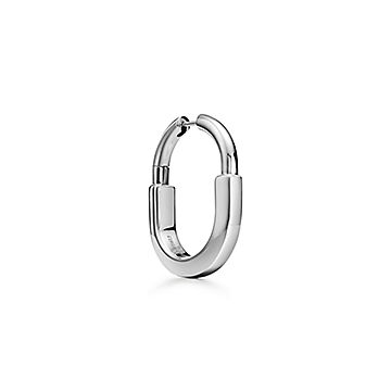 【新品未使用】Tiffany ロック　スモールピアス　ホワイトゴールド ティファニー ロック ピアス ホワイトゴールド（スモール