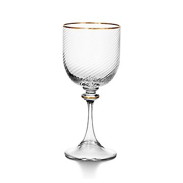 Tiffany ワイングラス TIFFANY&Co.（ティファニー） 新品同様 フローレット ワイングラス 2個