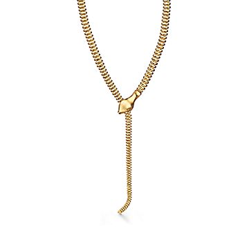 エルサ・ペレッティ™ スネーク ネックレス イエローゴールド | Tiffany 