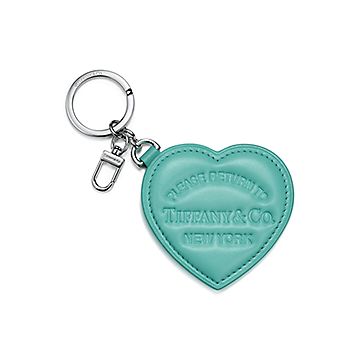 リターン トゥ ティファニー™ パデッド バッグ チャーム ティファニー ブルー レザー | Tiffany & Co.