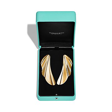 エルサ・ペレッティ™ ハイ タイド ピアス イエローゴールド | Tiffany