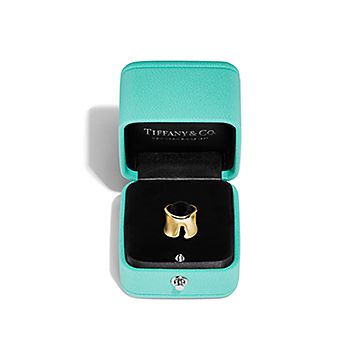エルサ・ペレッティ™ スプリット リング イエローゴールド | Tiffany & Co.