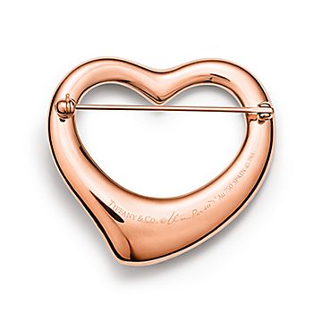 エルサ・ペレッティ™ オープン ハート ブローチ パヴェ ダイヤモンド