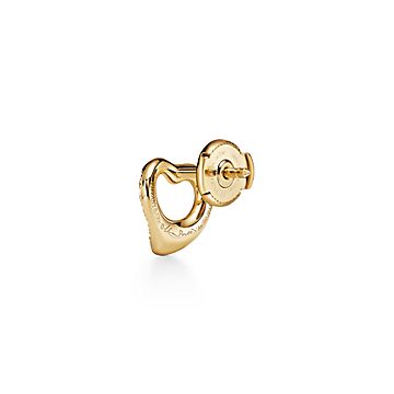 【SALE】オープンハート★エルサペレッティ★ゴールドピアス エルサ・ペレッティ™ オープン ハート フープ ピアス 18K