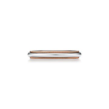 ♡TIFFANY トゥギャザーミルグレインバンドリング・美品♡ ティファニー トゥギャザー ミルグレイン バンド リング