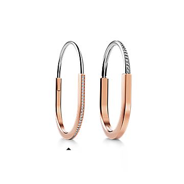 Tiffany ティファニー　ナローバングル ティファニー ロック ナロー バングル イエローゴールド
