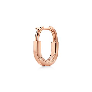 ロック ピアス イエローゴールド ティファニー ロック ピアス ローズゴールド（スモール