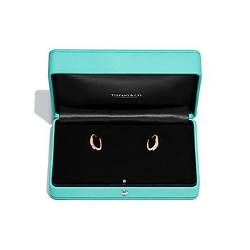 ティファニー ロック ピアス ダイヤモンド ローズゴールド（スモール