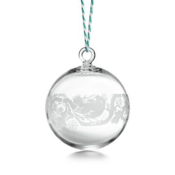 ティファニー クリスマス オーナメント ティファニー ヘリテージ エッチド オーナメント クリスタル