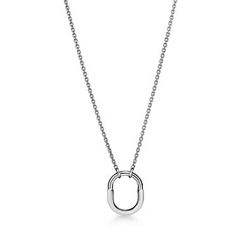 ティファニー ロック ペンダント ホワイトゴールド（スモール  