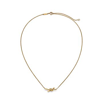 ティファニーノット スモールペンダント ティファニー ノット ペンダント イエローゴールド（スモール