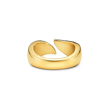 エルサ・ペレッティ™ フェザー リング イエローゴールド | Tiffany & Co.