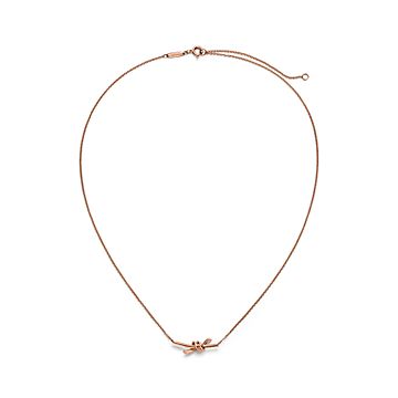 ♥Tiffany & Co.♥ノット スモール ペンダント ティファニー T スマイル ペンダント イエローゴールド