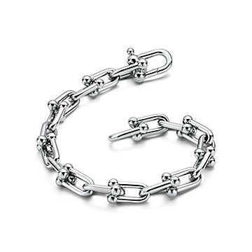 TIFFANY＆Co.ティファニー ブレスレットプラチナ ティファニー ハードウェア リンク ブレスレット プラチナ（ミディアム