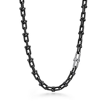 ティファニー ハードウェア リンク ネックレス ダイヤモンド チタン