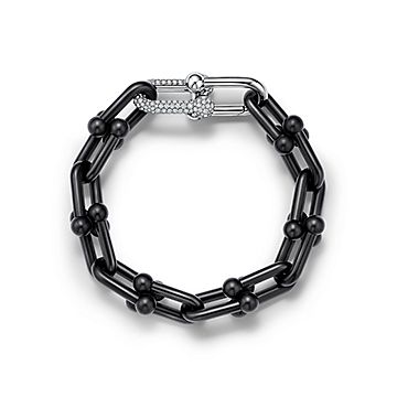 ティファニー ハードウェア リンク ブレスレット ダイヤモンド チタン