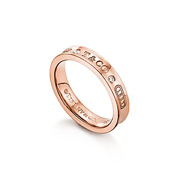 ティファニー 1837™ リング ダイヤモンド ローズゴールド（ナロー  