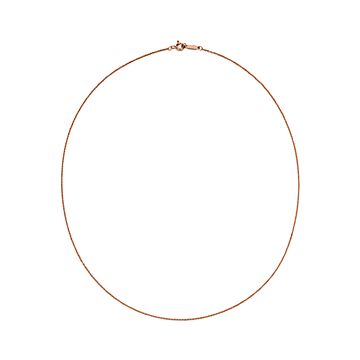 チェーン 18K ローズゴールド 長さ 18