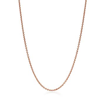 ローズゴールドのチェーン、24インチ（約 61CM） | Tiffany & Co