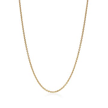18K Yellow Gold 1.3mm Baby Link Rope Chain Necklace 16 Pendant Charm:  39841657978949
