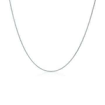 18k white gold necklace men