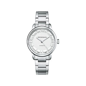 ティファニー アトラス 34MM 自動巻きウォッチ ステンレス