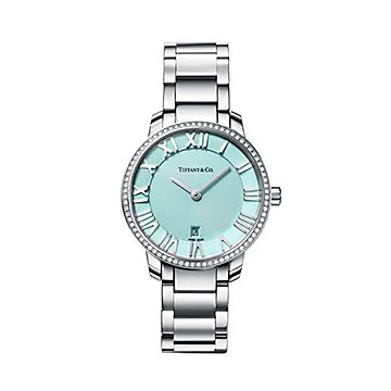 Atlas 2 Hand 31 mm women s watch in stainless steel with diamonds