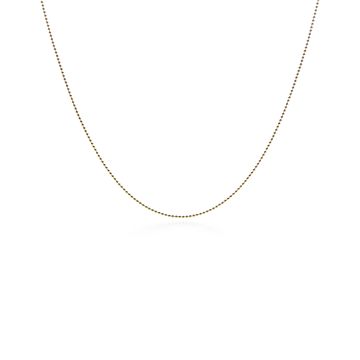 Small beaded chain in 18k gold, 20 