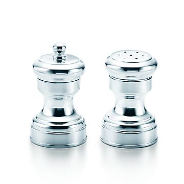 tiffany salt and pepper shakers