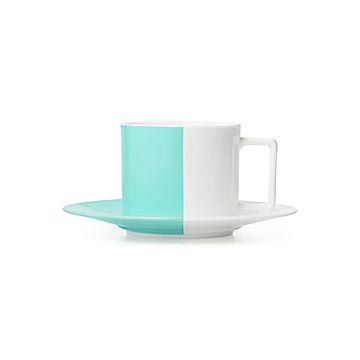Color Porzellan. aus | Block Tiffany und & Untertasse Teetasse