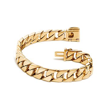 Macklowe Gallery  Tiffany & Co. 18K Gold Curb Link Bracelet —  MackloweGallery