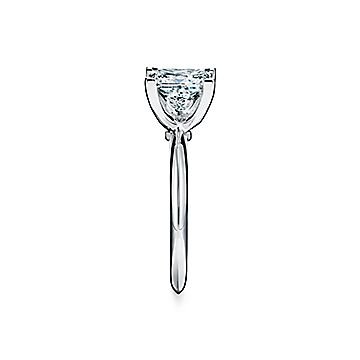 Diamant Verlobungsring Im Prinzess Schliff In Platin