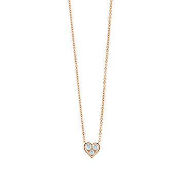 Pendant In 18k Rose Gold With Diamonds Tiffany Co