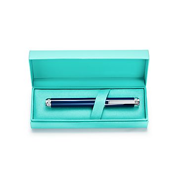 Diamond Point fountain pen in sterling silver and brass with