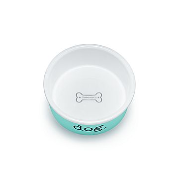 Dog bowl in bone china, small. | Tiffany & Co.