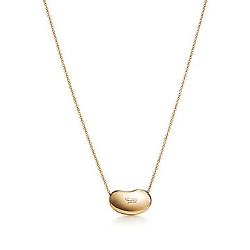 tiffany heart bean necklace