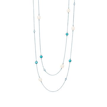 Tiffany color by on sale the yard necklace