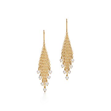 elsa peretti mesh fringe earrings