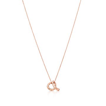 tiffany pendant necklace with initial