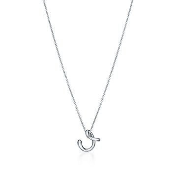 tiffany c initial necklace