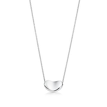 elsa peretti silver bean necklace