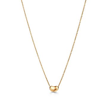 Tiffany and co bean necklace deals gold