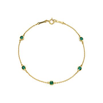 Color by the Yard bracelet in 18k gold 